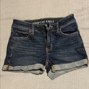 American Eagle Outfitters Women's Deep Indigo Jean Shorts